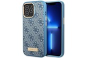 Mobil - Covers & Cases - GUESS GUHMP14LU4GPRB iPhone 14 Pro 6.1" blue/blue hard case 4G Logo Plate MagSafe - 3666339070007