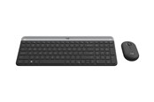 Tastatur - Logitech Slim Wireless Combo MK470 - Tastatur & Mus sæt - Belgisk - Grå - 920-009194