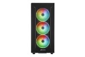 Kabinet - Sharkoon TG6M RGB - tower - ATX - Kabinet - Tower - Sort - 4044951032136