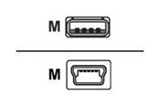 USB kabel - Sharkoon - USB cable - mini-USB Type B to USB - 2 m - 4044951015573