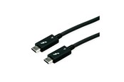 FireWire / ThunderBolt kabel - Roline - Thunderbolt cable - USB-C to USB-C - 80 cm - 11.02.9044
