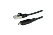 Netværkskabel - Roline network cable - 1 m - black - Sort - 12.02.1165