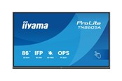 Digital skiltning & Hotel - iiyama ProLite TN8605A-B1AG 86" Class (85.6" viewable) LED-backlit LCD display - 4K - for digital signage / interactive communication - TN8605A-B1AG