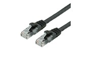 Netværkskabel - Roline VALUE patch cable - 10 m - black RAL 9011 - Sort - 21.99.1467