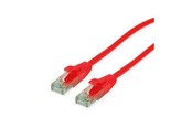Netværkskabel - Roline Recycled Material patch cable - 10 m - red - Rød - 21.45.3117