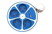 Strømkabel (ekstern) - Roline - power strip - 4-way with switch round - 3600 Watt - 19.07.2343