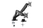Skærmholder - Roline VALUE mounting kit - adjustable arm - for 2 LCD displays - black - 17.99.1163