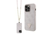 Mobil - Covers & Cases - GUESS GUHCP13LP4TDSCPP case for iPhone 13 Pro / 13 - pink Crossbody 4G Metal Logo - 3666339147167