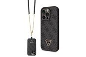 Mobil - Covers & Cases - GUESS GUHCP14LP4TDSCPK case for iPhone 14 Pro - black Crossbody 4G Metal Logo - 3666339146788