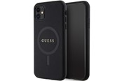 Mobil - Covers & Cases - GUESS GUHMN61PSAHMCK case for iPhone 11 / Xr - black Saffiano MagSafe - 3666339155667