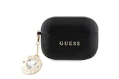 Mobil - Andet Tilbehør - GUESS GUAP2PGEHCDK case for AirPods Pro 2 cover - black Fixed Glitter Heart Diamond Charm - 3666339171216