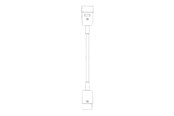 Strømkabel (ekstern) - Bachmann - power extension cable - IEC 60320 C20 to IEC 60320 C19 - 1 m - 356.1733