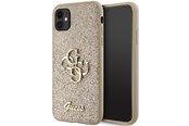 Mobil - Covers & Cases - GUESS GUHCN61HG4SGD case for iPhone 11 / Xr - gold Glitter Script Big 4G - 3666339147686
