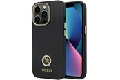 Mobil - Covers & Cases - GUESS GUHCP13LM4DGPK case for iPhone 13 Pro / 13 - black Silicone Logo Strass 4G - 3666339148423