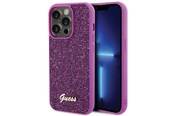 Mobil - Covers & Cases - GUESS Disco Metal Script case for iPhone 15 Pro - pink - 3666339173739