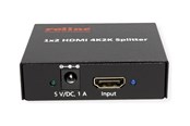 Skærm & Lyd switch - Roline - video/audio splitter - 4K - 2 ports - 14.01.3559