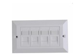 Netværkstilbehør - Lanview faceplate - UK type 146x86 mm - LVN126188UK-4