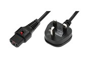 Strømkabel (intern) - MicroConnect - power cable - Type G to power IEC 60320 C13 - 2 m - MC-UKC132B