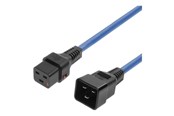 Strømkabel (intern) - MicroConnect - power cable - IEC 60320 C19 to IEC 60320 C20 - 1 m - MC-C19C20LOCK-1M-B