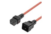 Strømkabel (intern) - MicroConnect - power cable - IEC 60320 C19 to IEC 60320 C20 - 1 m - MC-C19C20LOCK-1M-R