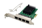 Netværksadapter (netkort, printserver mv.) - MicroConnect - network adapter - PCI Express x1 - Gigabit Ethernet x 4 - MC-PCIEX1-RTL8111F-Q