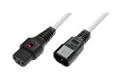 Strømkabel (intern) - MicroConnect - power cable - power IEC 60320 C13 to IEC 60320 C14 - 1.5 m - MC-C13C14LOCK-1.5MW