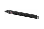 Strømkabel (ekstern) - Lanview - power distribution strip - 13A - LVR-3MDK-SW-DK6