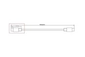 USB kabel - MicroConnect - USB-C cable - USB-C to USB-C - 1 m - DOCKUSB3.2CC1