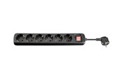 Strømkabel (ekstern) - MicroConnect - power strip - on/off switch - MC-GRU00615BS