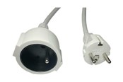 Strømkabel (ekstern) - MicroConnect - power extension cable - Type F/E to Type E - 2 m - MC-PE0200FRW