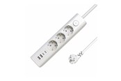 Strømkabel (ekstern) - MicroConnect - power strip - 3-way on/off switch - MC-GRU00315WS-USB