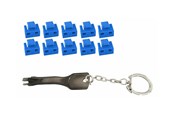 Netværkstilbehør - MicroConnect LAN port blocker with key - MC-RJ45PORTBLOCK-B