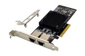 Netværksadapter (netkort, printserver mv.) - MicroConnect - network adapter - PCIe 3.0 x8 - 10 Gigabit Ethernet x 2 - MC-PCIEX8-X550-T2-D