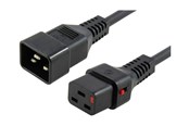 Strømkabel (intern) - MicroConnect - power cable - IEC 60320 C19 to IEC 60320 C20 - 1.5 m - MC-C19C20LOCK-1.5M