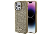 Mobil - Covers & Cases - GUESS Disco Metal Script case for iPhone 15 Pro Max - gold - 3666339173609