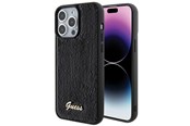 Mobil - Covers & Cases - GUESS Sequin Script Metal case for iPhone 15 Pro Max - black - 3666339172909