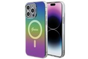 Mobil - Covers & Cases - GUESS IML Iridescent MagSafe case for iPhone 15 Pro - black - 3666339154660
