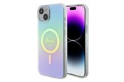 Mobil - Covers & Cases - GUESS GUHMP15MHITSQ iPhone 15 Plus 6.7" turquoise/turquoise hardcase IML Iridescent MagSafe - 3666339154936