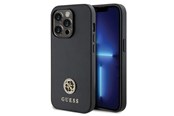 Mobil - Covers & Cases - GUESS GUHCP15LPS4DGPK iPhone 15 Pro 6.1" black/black hardcase Strass Metal Logo - 3666339150747
