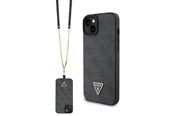 Mobil - Covers & Cases - GUESS GUHCP15SP4TDSCPK iPhone 15 6.1" black/black hardcase Crossbody 4G Metal Logo - 3666339146801
