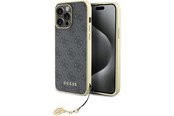 Mobil - Covers & Cases - GUESS 4G Charms Collection case for iPhone 15 Pro Max - gray - 3666339171698