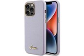 Mobil - Covers & Cases - GUESS Glitter Glossy Script case for iPhone 15 Pro Max - lilac - 3666339155377