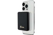 Powerbank - GUESS MagSafe Metal Script Logo induction power bank 5W 3000mAh - black - 3000 mAh - 3666339171353
