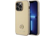 Mobil - Covers & Cases - GUESS GUHCP15XPS4DGPD iPhone 15 Pro Max 6.7" gold/gold hardcase Strass Metal Logo - 3666339151034