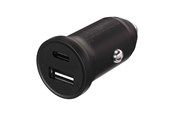 Mobil - Adaptere & Opladere - X2O 30W Dual Car Charger USB-C/A - Black - SC239008