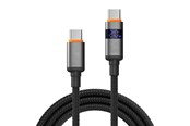 USB kabel - X2O Longlife LED Display 100W USB-C/C cable 1.5M - Black - USB C-C LED 5A100W CABLE 1.5M