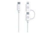 USB kabel - eSTUFF INFINITE - USB-C cable kit - USB-C to Lightning USB-C - 1 m - ES600170