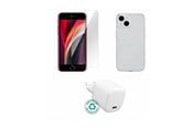 Mobil - Andet Tilbehør - eSTUFF - accessory kit for mobile phone - charger cover glass - ES-KIT-IPHSE(2022)