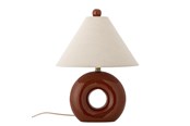 Lamper - Bloomingville Panja Bordlampe, Rød, Stentøj - 82063208