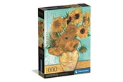 Puslespil - Clementoni Museum Sunflowers Jigsaw Puzzle – Compact Box 1.000 pieces 2D Puslespil - 39966